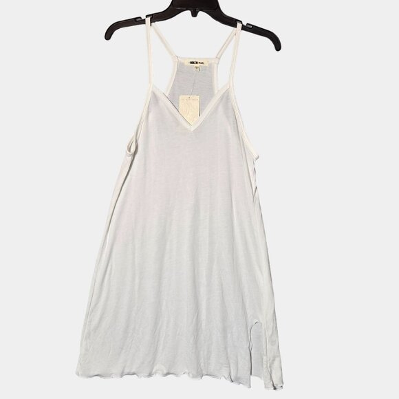 Miken Juniors Knot-Hem Cover-up Swim Dress White XS Summer Beach Vacation NWT - Picture 2 of 7